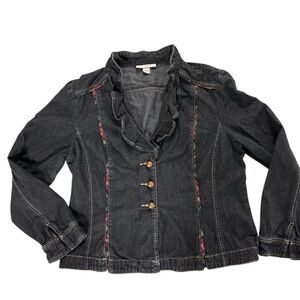 Dressbarn Jean and Plaid Jacket